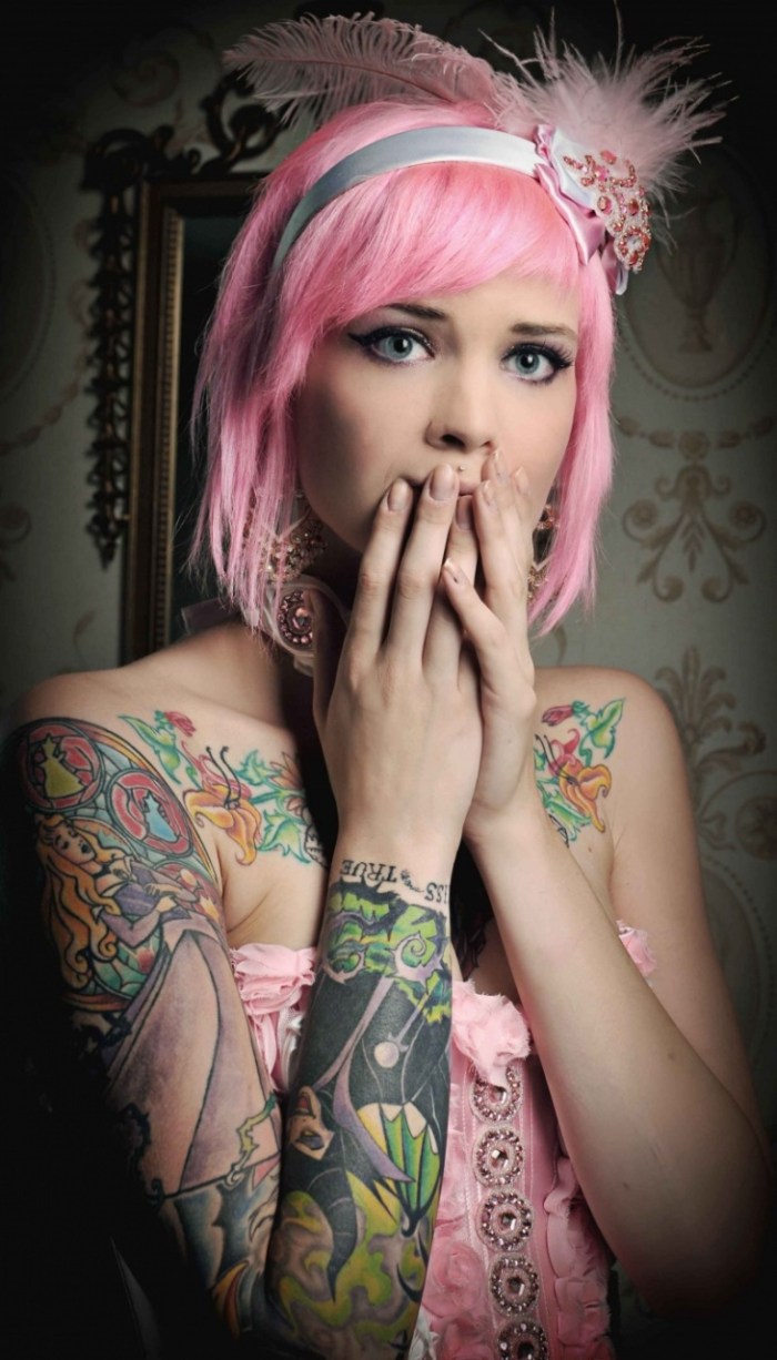 Pink hair on a pussy