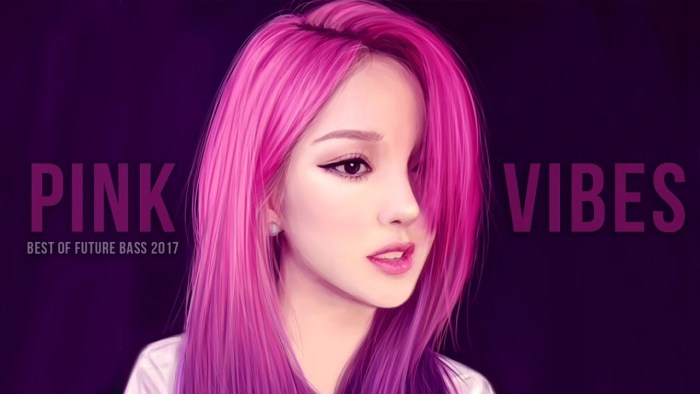 Heroine with pink hair