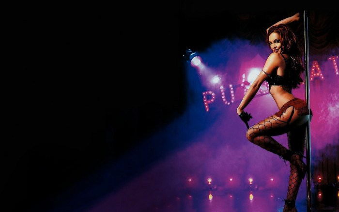 Girl on a pole