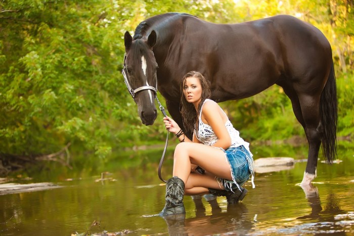 Girl and horse