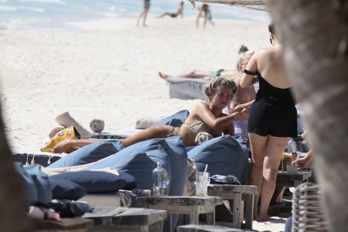 Wild beach of a woman