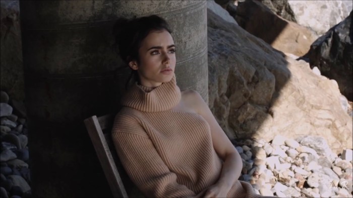 Lily Collins Naked in the film