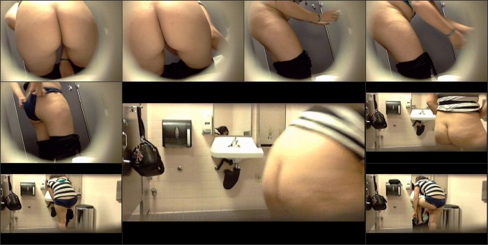 Hidden camera in women's toilet