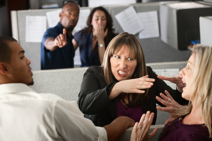 Quarrel in the office