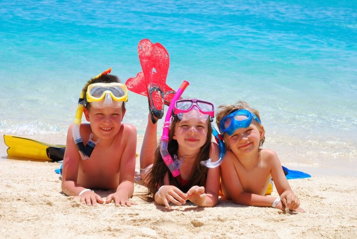 Young girls on the beach