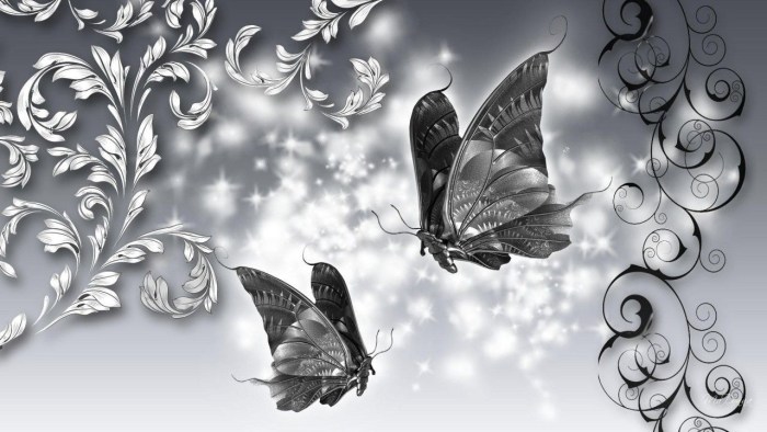 Glitter silver background