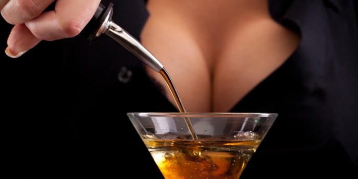 Funny girls at a party