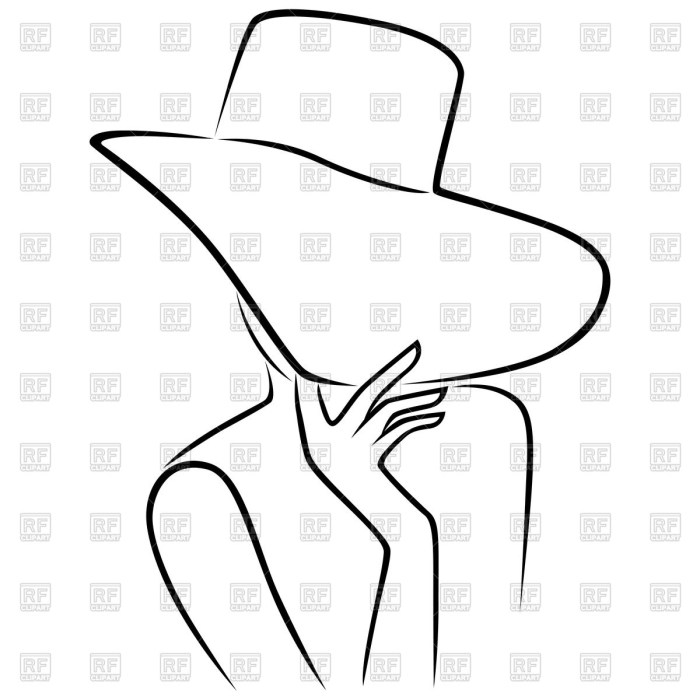 Embroidery silhouette