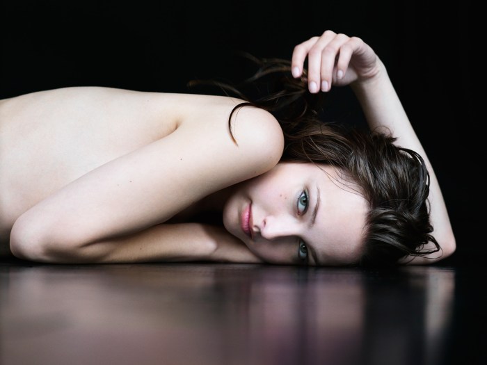 Girl in bed night