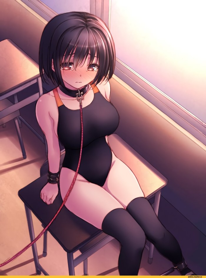 Librarian in stockings