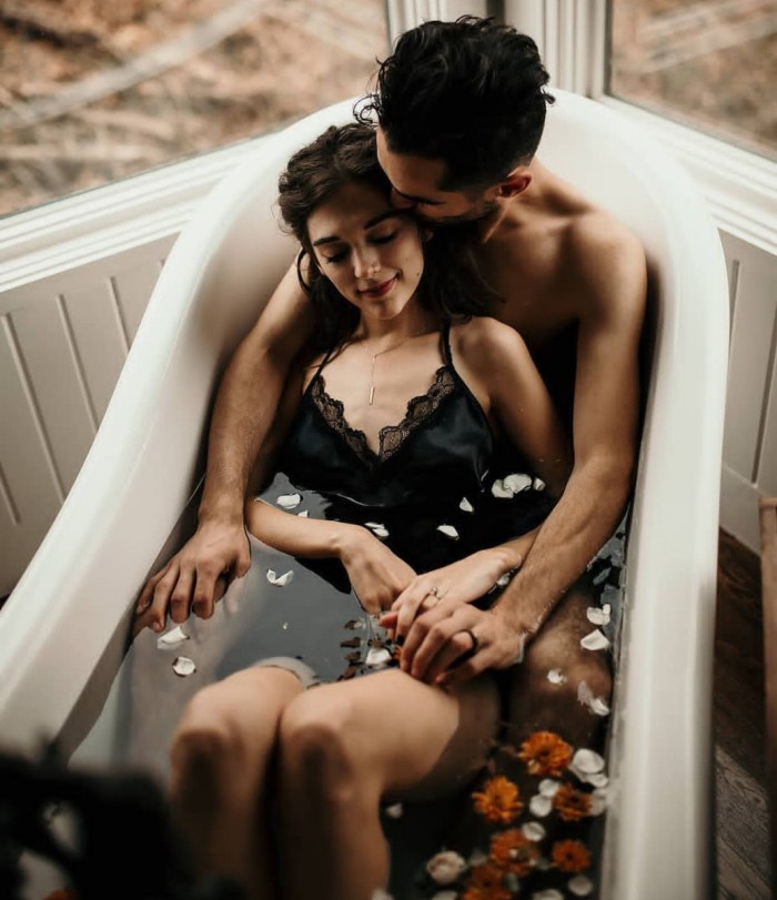 Male force in bed