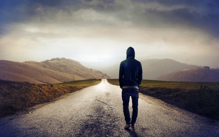 Man on the road