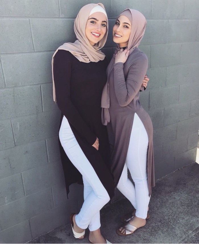 Beautiful figure in a hijab