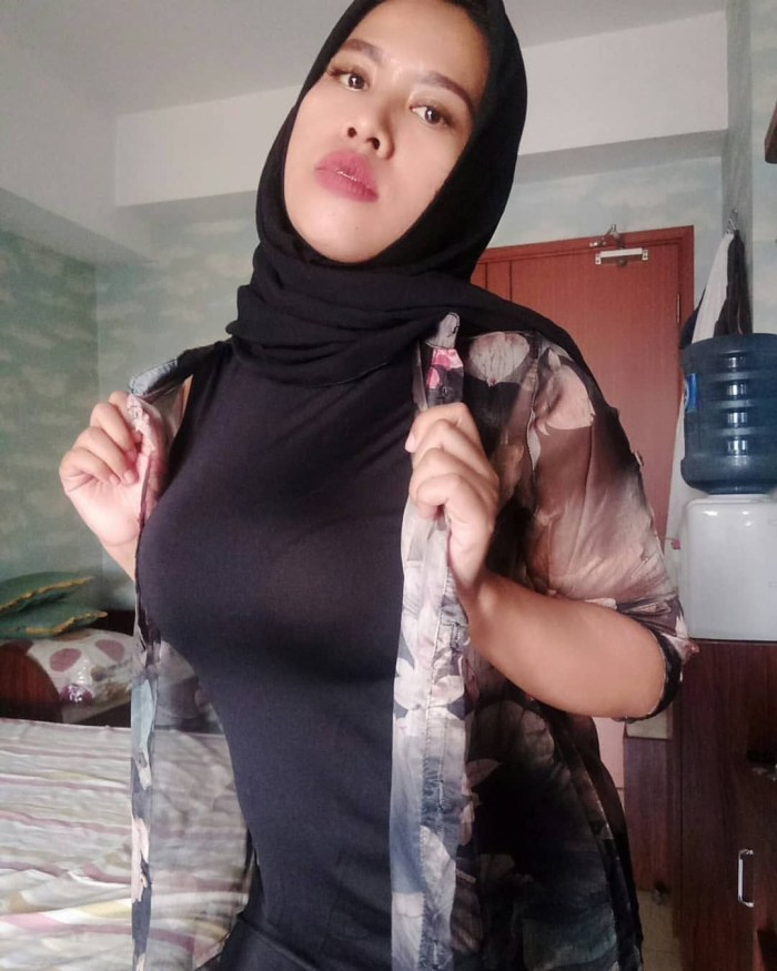 Adult woman in a hijab