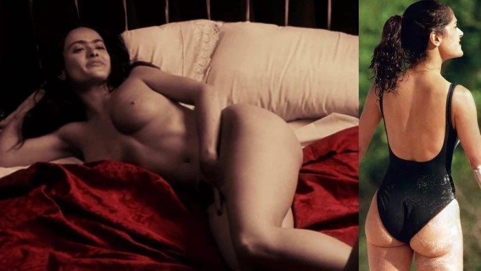 Salma Hayek naked in films