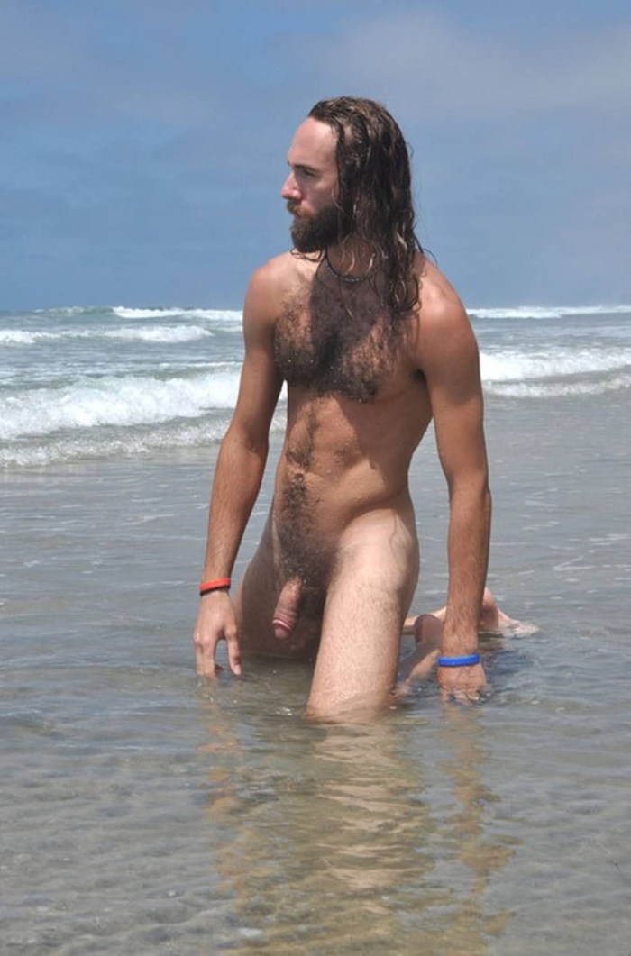 Women on a nudist beach