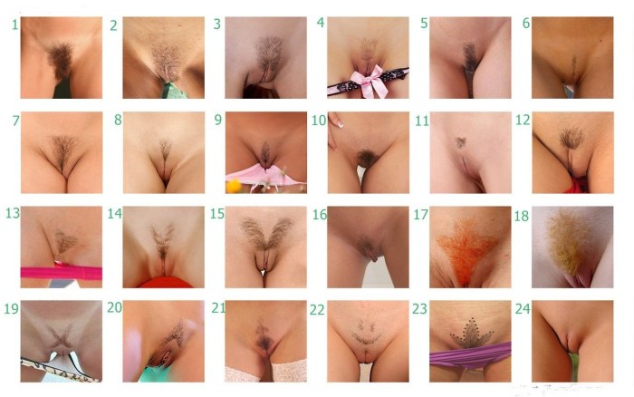 Face and vagina of different nations