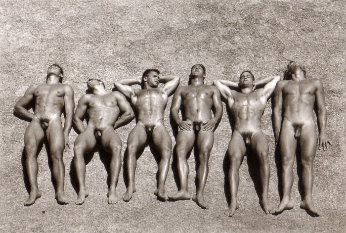 Nude boys retro vintage