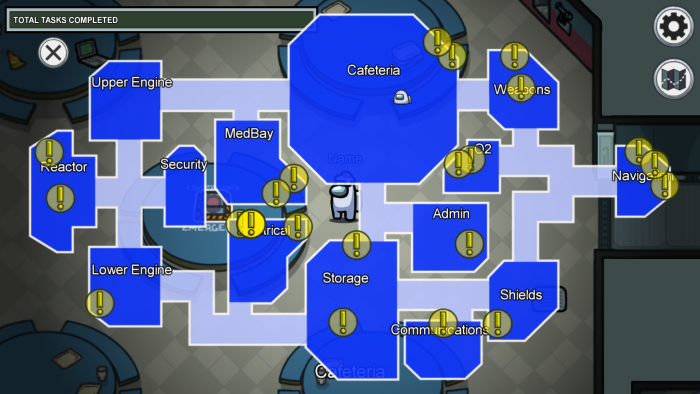 Among us game map