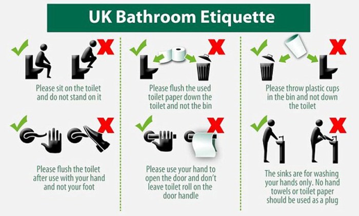 WC toilet rules