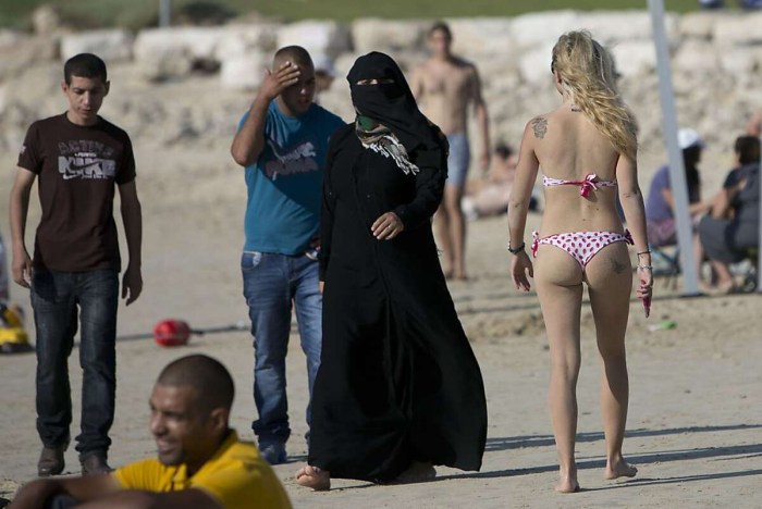 A woman in a hijab