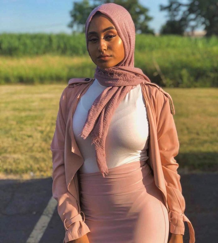 A woman in a hijab
