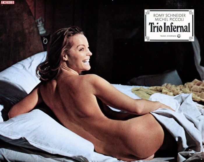Nude film actress Romy Schneider