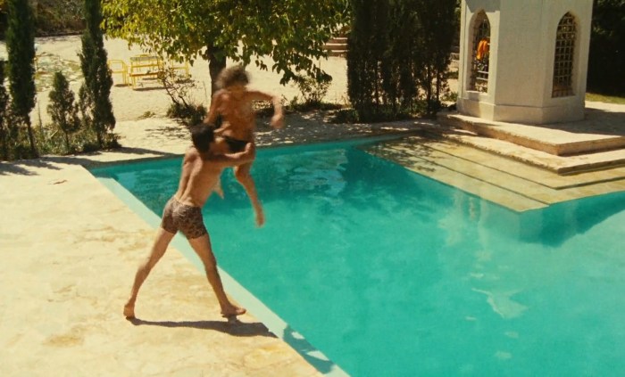 Romi Rhine is close naked