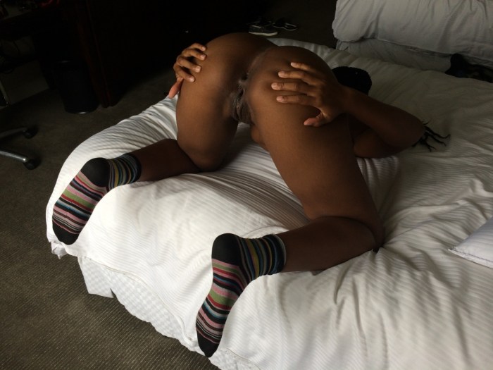 White Thight High Socks and Ass (Sex
