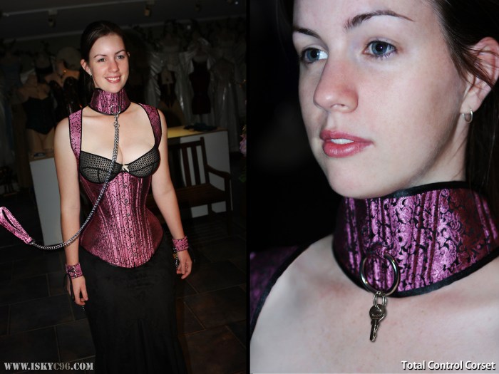 Naga girl in a collar