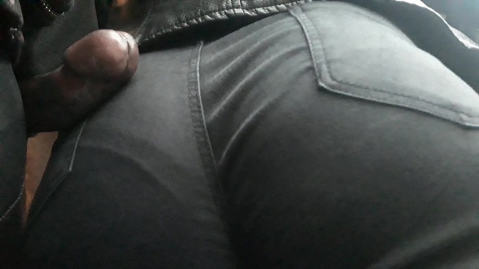 Dogging in a public place
