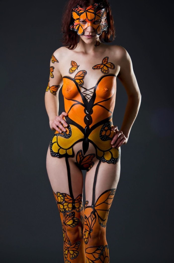 Painted female bodies