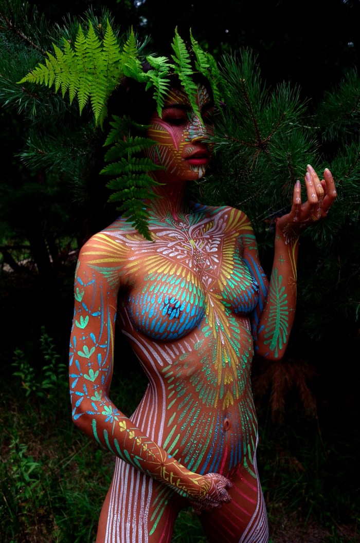 Bodiart on the female body