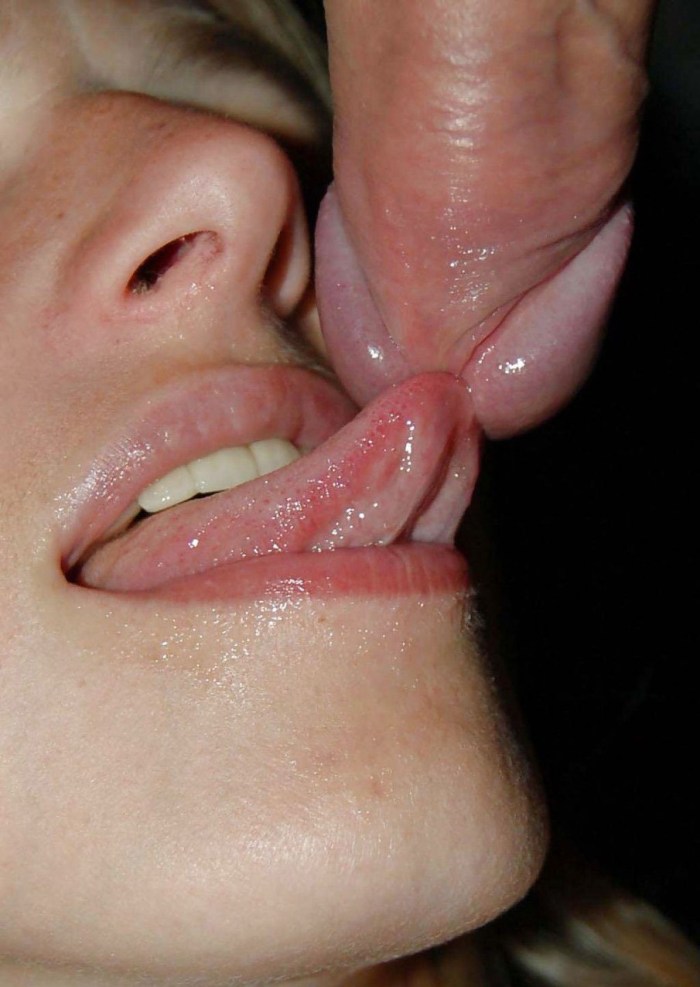 Cum in mouth and kissed