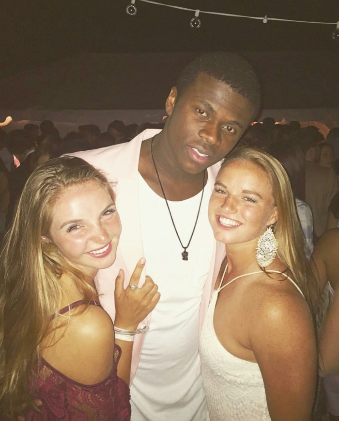 Two girls with African American