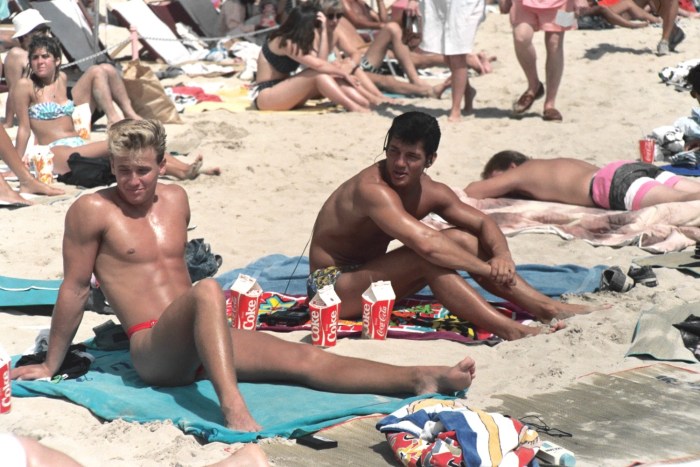 Beach party with ass
