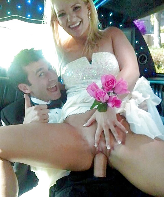 The bride sucked at the wedding