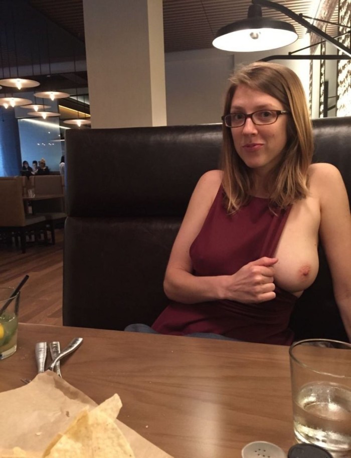 I exposed my breasts in public