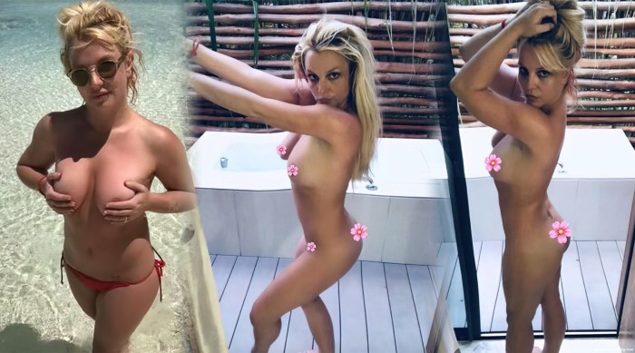 Britney Spears posted naked photos