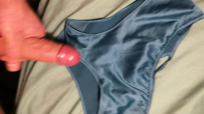 The girl finished in panties