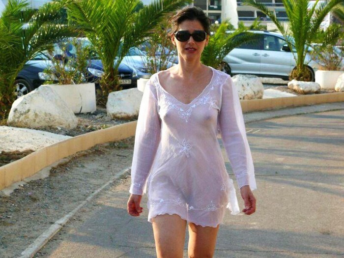Lesbian lesbian in transparent clothes