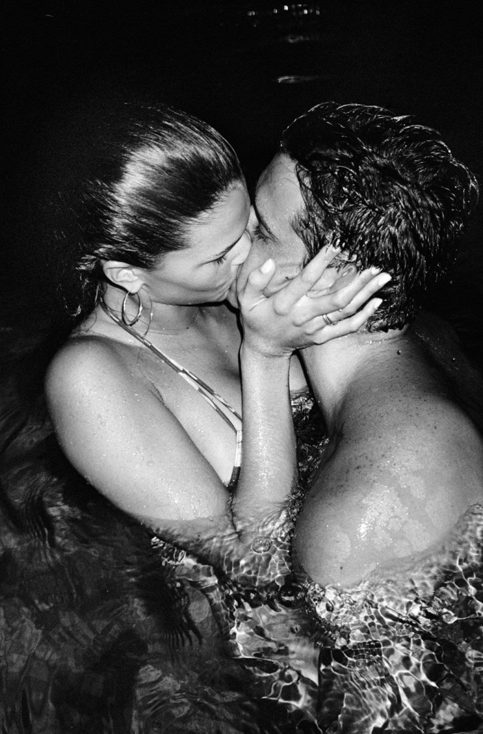 Man and woman in the shower
