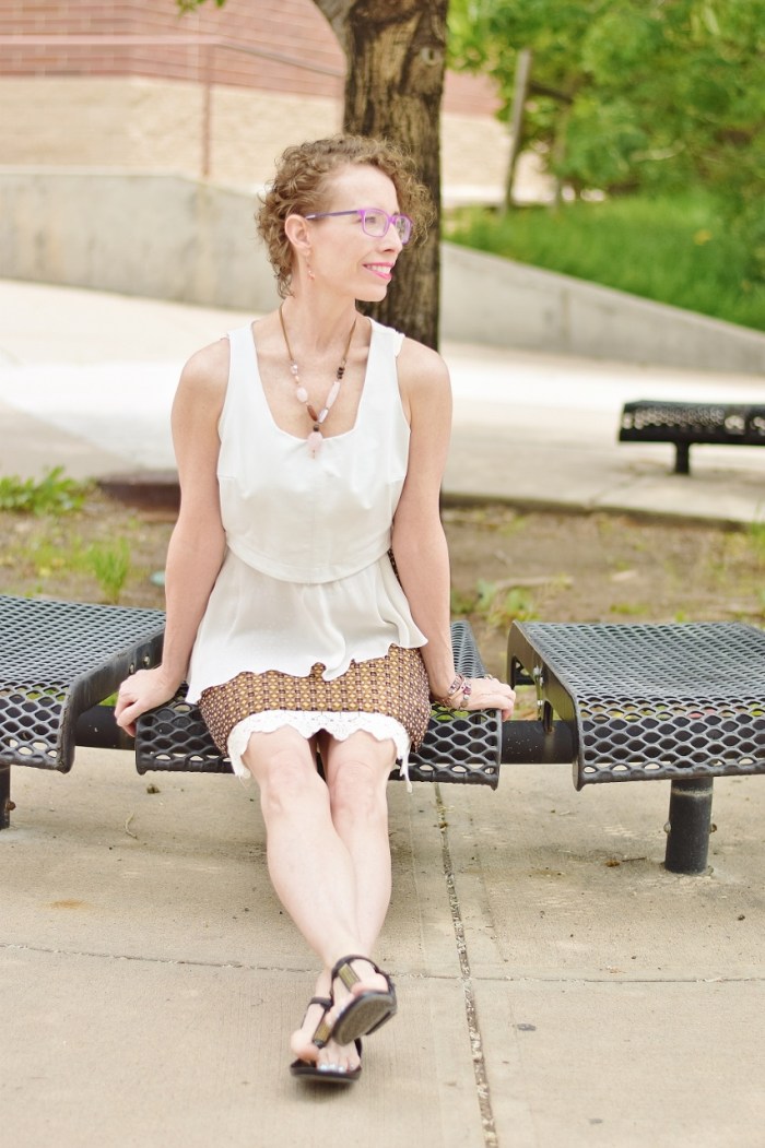 Granny Skirt Lift Panties on the street