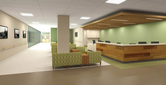Reception in the hospital
