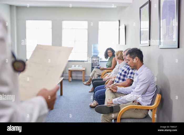 Waiting room in the hospital