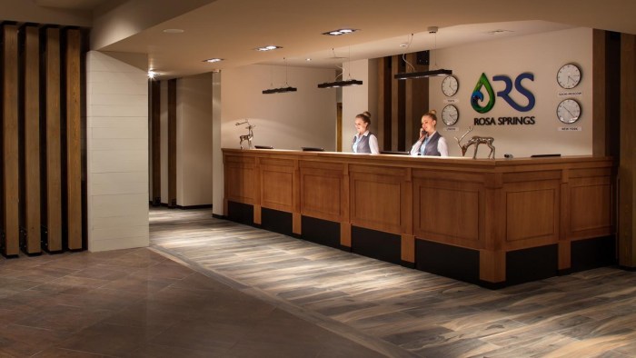 Reception of a medical clinic