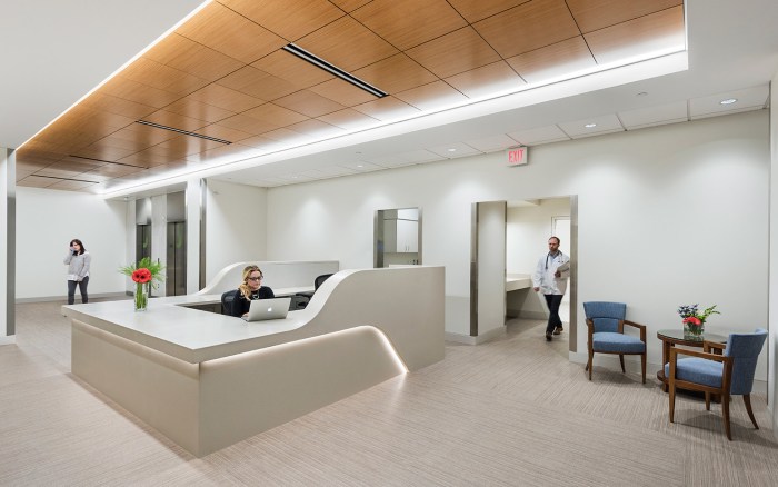 Reception in the hospital