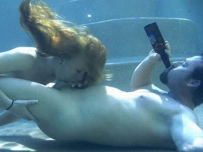 Erotic drowning of a girl