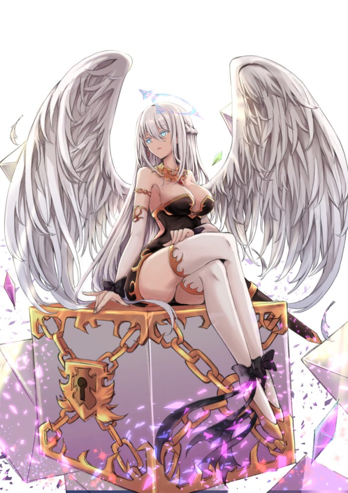 Angel White Anime Art