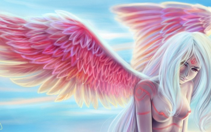 Naked girl Angel